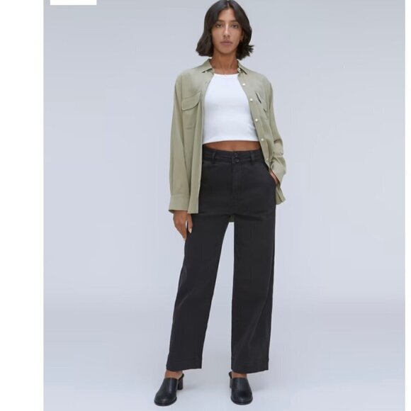 Everlane | The Organic Wide-Leg Pant - Picture 1 of 16